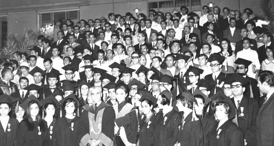 Tehran University's top graduates, 1968